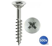 500X Self-Tapping Screws For Chipboard Panelvit Chromiting&Reg; Mustad Tsp Pz