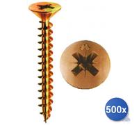 500X Self-Tapping Screws For Chipboard Panelvit&Reg; Mustad Tropicalized Tsp