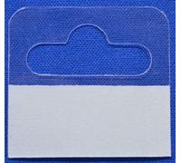 500x Sticky Euro Hook Slot Hang Hanging Retail Tabs 46mm x 43mm with Strong Adhesive