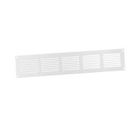 500x100mm / 20x4" inch White Metal Air Vent Grille Cover with Insect Mesh - Ventilation Cover