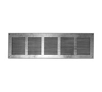 500x150mm / 20x6" inch Galvanised Metal Air Vent Grille Cover with Insect Mesh - Ventilation Cover