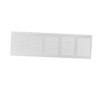 500x150mm / 20x6" inch White Metal Air Vent Grille Cover with Insect Mesh - Ventilation Cover