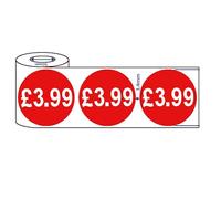 500x45mm red Sign SELF Adhesive Stickers Sticky Labels Swing Labels for Retail Price. £3.99