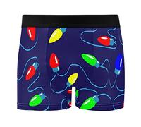 501 Boxer Shorts Christmas Light Bulbs Men'S Underwear Fit Mens Boxer Soft Men'S Boxer For Suitable All Occasions Stretchy Sports L