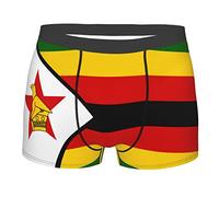 501 Boxer Shorts Flag Of Zimbabwe Men'S Underwear Fit Boxer Briefs Breathable Men'S Boxer For Sports Stretchy Suitable All Occasions L