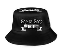 501 Bucket Hat God is Good Fisherman Hat Foldable Sun Hats Unisex Bucket Sun Hats for Hiking Traveling Camping