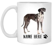 501 Coffee Mug Great Dane Standing Custom Text Ceramic Tea Cup Funny Ceramic Mug Personalised Tea Mug for Home Kitchen Boy 330 ML