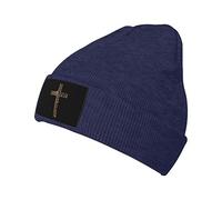 501 Cycle Hats Religious Cross John 3:16 God Loved The World Jesu Black Winter Beanie Hat Outdoor Hat Unique Winter Hat for Climbing, Skiing, Fishing