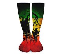 501 Lion Reggae Jamaica Men Women Athletic Socks Breathable Cool Crazy Socks Thick Warmer Socks Athletic Crew Socks For Trekking Camping Sport