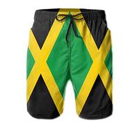 501 Men's Beach Shorts Jamaican Flag Beach Pants Lightweight Surfing Shorts Waterproof Swimwear Boardshort Summer Surfing Boardshorts 3XL