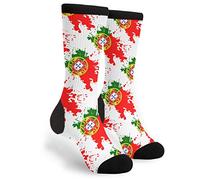 501 Portuguese Flag Women Men Walking Socks Comfortable Athletic Crew Socks Casual Sports Socks For Trekking Running Cycling