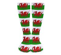 501 Welsh Flag Wallpaper Men Women Walking Socks Wicking Cushion Sports Socks Comfortable Athletic Crew Socks Crew Socks For Outdoor Running Camping