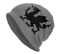 501 Women Men Warm Beanie Welsh Dragon Flag Slouch Beanie Stretchable Watch Hat Fashion Beanie Hat for Sports Running Outdoor
