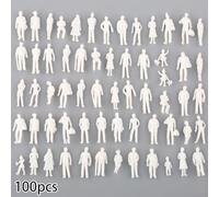 50100Pcs 1 75 Scale Miniature Human Figures for Architectural and Railway Train Model Scenes, Plastic Figures for Craft Decoration (100Pcs)