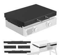 5011 Hard Cover Top Lid with Stainless Steel Handles and Wind Guard for Blackstone 22” Table Top Grill, Flat Top Griddle Accessories for Black Stone, Black