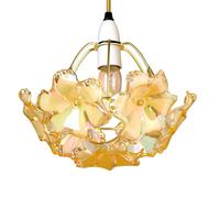 50155G Easy Fit Loxton 20cm Gold Pearl Flower Ceiling Pendant Shade Gold Frame