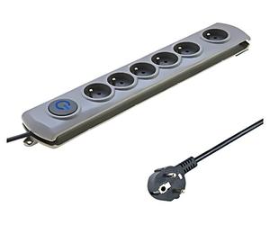 50199-QOL1 50199 Power Strip: Fusing Sockets: 6 230VAC 10A Grey 5m QOLT