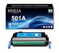 501A Toner Cartridge, Compatible Q6470A Q6471A Q6473A Q6472A Toner Cartridges for HP CP3505 CP3505dn CP3505n CP3505x 3600 3600n 3600dn 3800 3800n 3800dn 3800dtn Printer,Cyan-1 Pack