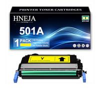 501A Toner Cartridge, Compatible Q6470A Q6471A Q6473A Q6472A Toner Cartridges for HP CP3505 CP3505dn CP3505n CP3505x 3600 3600n 3600dn 3800 3800n 3800dn 3800dtn Printer,Yellow-1 Pack