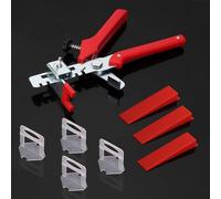 501Pcs Tile Leveling System 2mm Spacer Clips 400Pcs & Tile Level Wedge 100Pcs & Plier 1Pcs, for Professional/DIY Ceramic Tile and Stone Wall Floor Installation