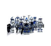 501st Legion Custom minifiguren Elite Clone Troopers Republic Blue Infantry onder bevel van Anakin Skywalker in de Clone Wars