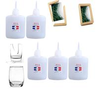 502 Glue, Instant Quick-Drying Special Glue, Universal Strong Gel, Quick Dry Cyanoacrylate Strong Adhesive, 502 Instant Super Glue for Quick Leather Rubber Metal Office Supplies(45g*5)
