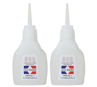 502 Super Glue, 2PCS 502 Glue, 30g Instant Adhesive Waterproof Quick Drying Super for Metal, Glass, Plastic, Leather Repairing, Strongest for Metal to Plastic