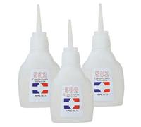 502 Super Glue, 3PCS 502 Glue, 30g Instant Adhesive Waterproof Quick Drying Super for Metal, Glass, Plastic, Leather Repairing, Wood
