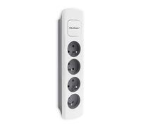 50295 extension cable sockets: 4 white-grey 3x1.5mm² 1.8m 16A QOLTEC