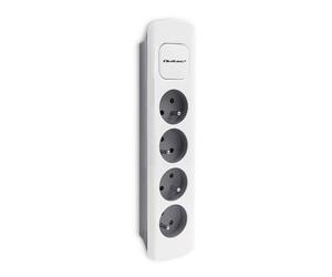 50295 extension cable sockets: 4 white-grey 3x1.5mm² 1.8m 16A QOLTEC