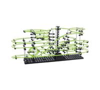 502pcs Level 3-8 Marble Roller Coaster Kit, 820+ PCS Glow-in-the-Dark Marble Run with Steel Balls - Luminous Rail Maze Building Toys, STEM Construction Set for Ages 14+ & Adults