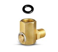 50310 Swivel Joint for Side Winder Air Hose Reel, 1/4" FPT 1/4" MPT 90 Deg Hose Reel Swivel Fitting