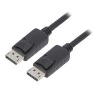50373-QOL1 50373 cable Displayport plug, 2 m black QOLTEC on both sides