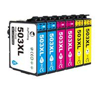 503XL Ink Cartridges Multipack Replacement for Epson 503 Ink Cartridges for Expression Home XP-5200 XP-5205 Workforce WF-2960DWF WF-2965DWF (2 Yellow, 2 Cyan, 2 Magenta 6-Pack)