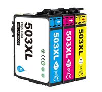 503XL Ink Cartridges Multipack Replacement for Epson 503XL Ink Cartridges for Epson Workforce WF-2960DWF WF-2965DWF XP-5200 XP-5205 Printers (1 Yellow, 1 Cyan, 1 Magenta 3-Pack)