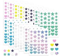 504 Pcs Acne Pimple Patch, 7 Colors Dots Star Pimple Patches, Acne Pimple Patches for Face Cute Zit Patches Pimple Stickers Acne Dots