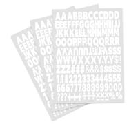 504 Piece Iron On Heat Transfer Letters and Numbers, 3 Sheets 1 Inch White Washable Alphabet Patches for DIY Crafts, Sports Jerseys, T-Shirts