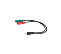 50467-Goo1 cable Jacka 3.5mm 4pin male, jack 3.5mm, 3pin, female x2 Goobay