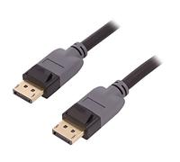 50468 cable Displayport plug, 3 meters black QOLTEC on both sides