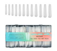 504Pcs Soft Gels Tips Extra Long Full Covers Tips Clear Nails Tips Press On Nails Ballerinas False Nails for Nails Salon