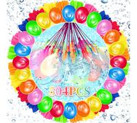 504PCS Water Balloons, Fast Fill Self Sealing Water Bombs Kids Summer Toys