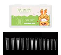 504Pieces False Nails Coffin Clear Fake Tips Press On Nails Soak Off Full Tips For Extension 12 Sizes