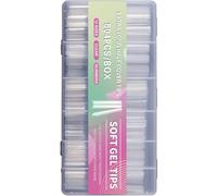 504x/Set Soft Gels Tips Press On Extra Long Full Tips Clear Tips Ballerinas False Nails for Salons