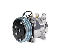 505 Compressor，Compatible for SD505 5H09 12V / 24V A2 V Belt 125mm Pulley Tractor Excavator Heavy Duty Truck Pickup Auto(12 V)