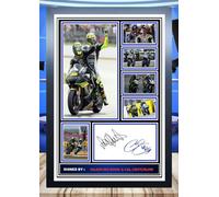 (505) Valentino Rossi & Cal Crutchlow Moto Gp Legends Signed Framed Autograph Signature A4 (21 X 297 CM) Art Work Wall Art Display Great Gift Idea (REPRINT) #####