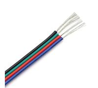 5050 RGB Light Cable, 18AWG Connector Electric Wires, 5M/10M Electrical Wire, 2/3/4/5/6 Pins Cable(4pin,10m)