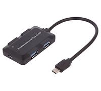 50502-QOL1 50502 Hub USB A Female x4, USB C Male USB 3.1 Black 10Gbps QOLTEC
