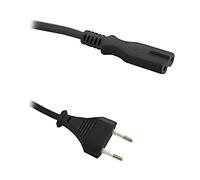 50547 cable 2 x 0.5 mm² CEE 7/16 (C) male, IEC C7 female 1.4 m QOLTEC