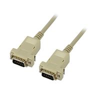 50549 cable D-sub 9pin plug, PVC L on both sides: 2m grey core: CCA GOOBAY