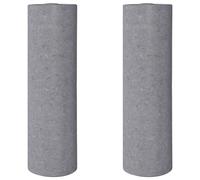 (5055 cm(220 g/square metre)/ 2 pcs) vidaXL 1/2/3x Non-slip Painter Fleece Grey Floor Protection Cover Multi Models